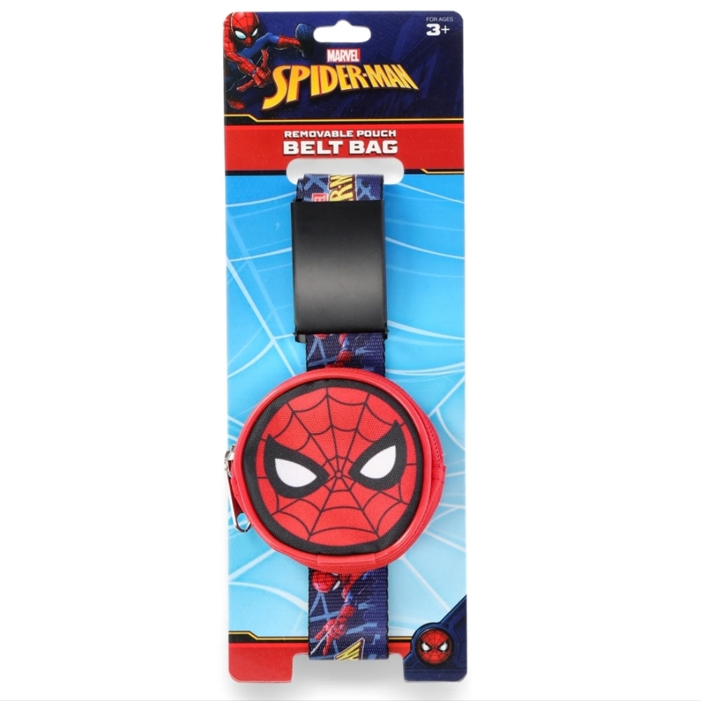 NIP Marvel Spider-Man Boys Adjustable Belt With Removable Pouch Age 3+